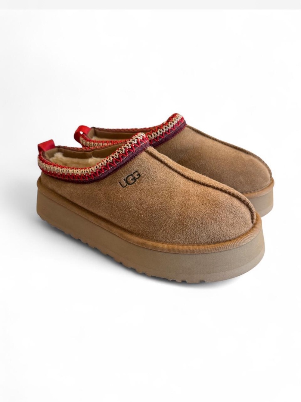 UGG Women’s Tasman Slip-On Clog with Red Trim - Picture 1 of 5
